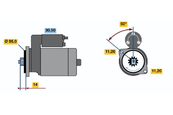 Bosch 0986016031 Starter - 2