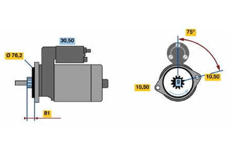 Bosch 0986016250 Starter - 2