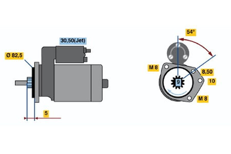 Bosch 0986016790 Starter - 2