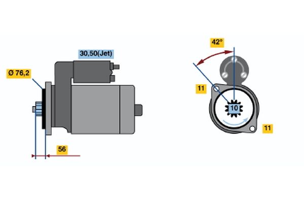 Bosch 0986016980 Starter - 2