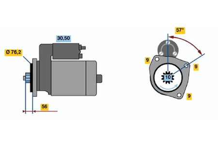 Bosch 0986016990 Starter - 2
