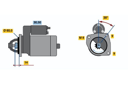 Bosch 0986017030 Starter - 2