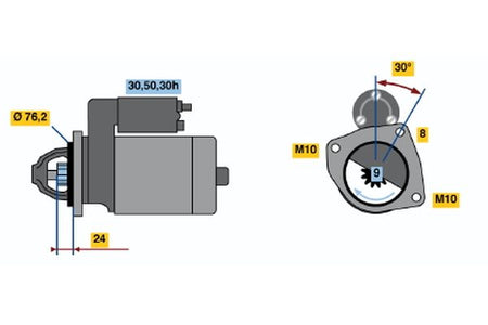 Bosch 0986017110 Starter - 2