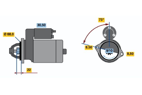 Bosch 0986017120 Starter - 2