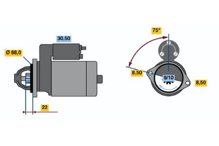 Bosch 0986017120 Starter - 2