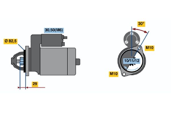Bosch 0986017260 Starter - 2