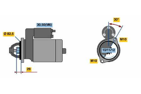 Bosch 0986017260 Starter - 2