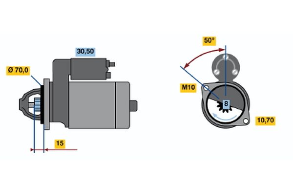 Bosch 0986017661 Starter - 2