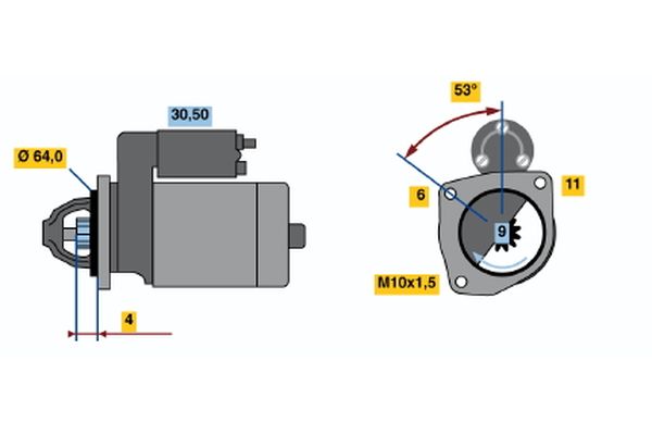 Bosch 0986017840 Starter - 2