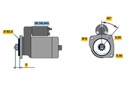 Bosch 0986017940 Starter - 2