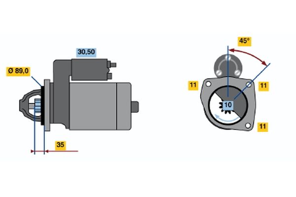 Bosch 0986018151 Starter - 2