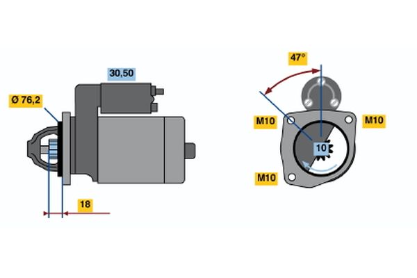 Bosch 0986018220 Starter - 2