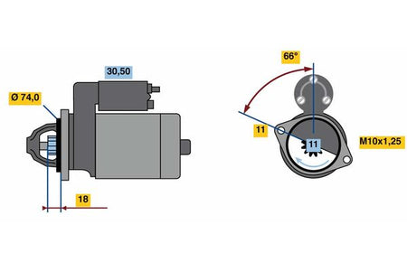 Bosch 0986018480 Starter - 2