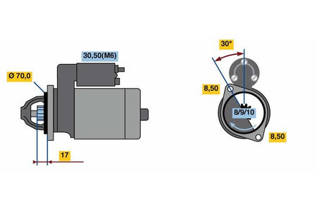 Bosch 0986018570 Starter - 2