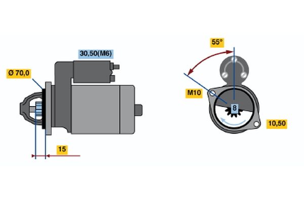 Bosch 0986018630 Starter - 2