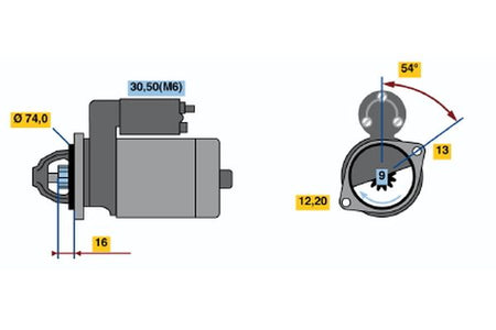 Bosch 0986018830 Starter - 2