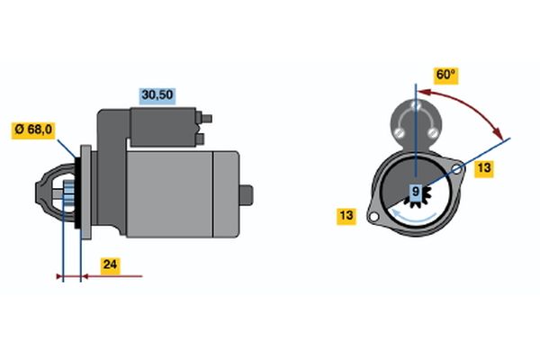 Bosch 0986018840 Starter - 2