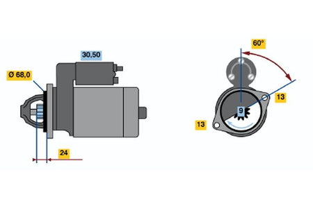 Bosch 0986018840 Starter - 2