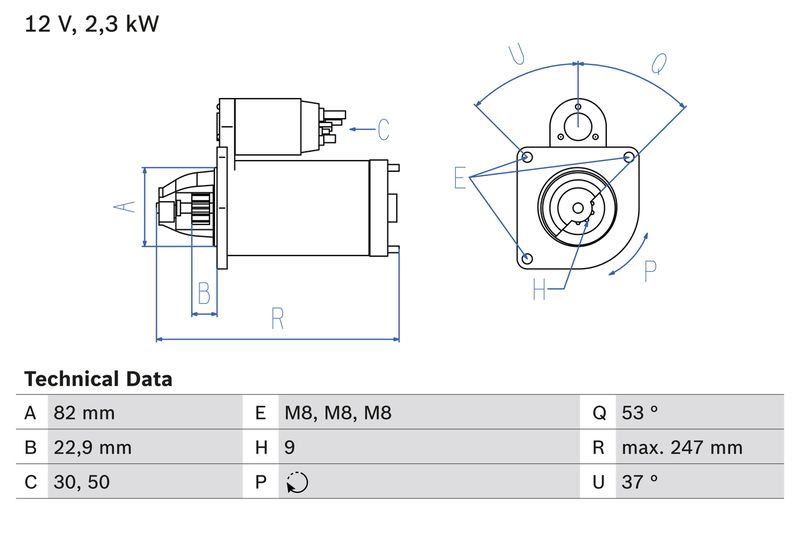 Bosch 0986018960 Starter - 1