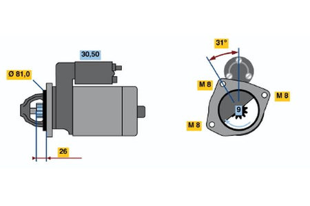 Bosch 0986018960 Starter - 2