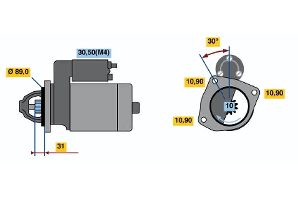 Bosch 0986020070 Starter - 2