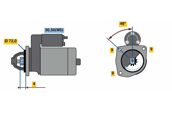 Bosch 0986020091 Starter - 2