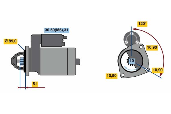 Bosch 0986020170 Starter - 2