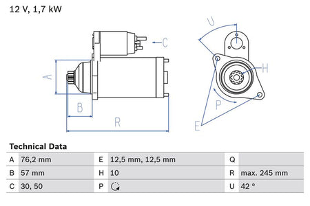 Bosch 0986020320 Starter - 1