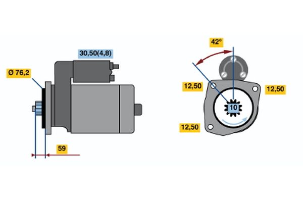 Bosch 0986020330 Starter - 2