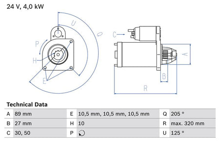 Bosch 0986021190 Starter - 1