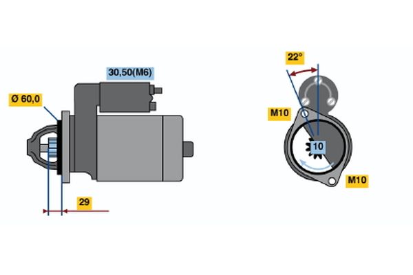 Bosch 0986021320 Starter - 2