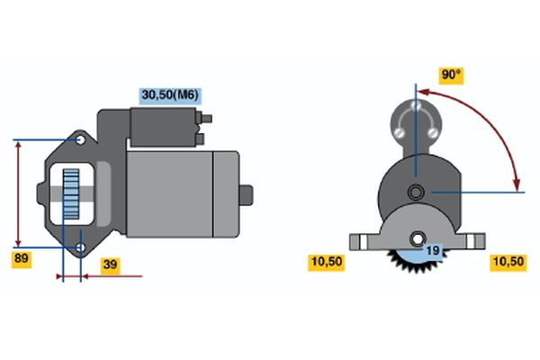 Bosch 0986021351 Starter - 2