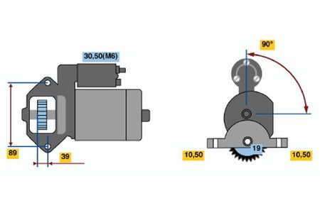 Bosch 0986021351 Starter - 2