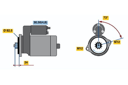 Bosch 0986021630 Starter - 2