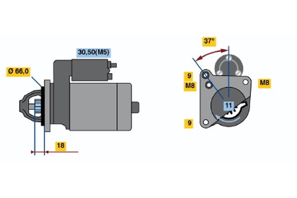 Bosch 0986021651 Starter - 2