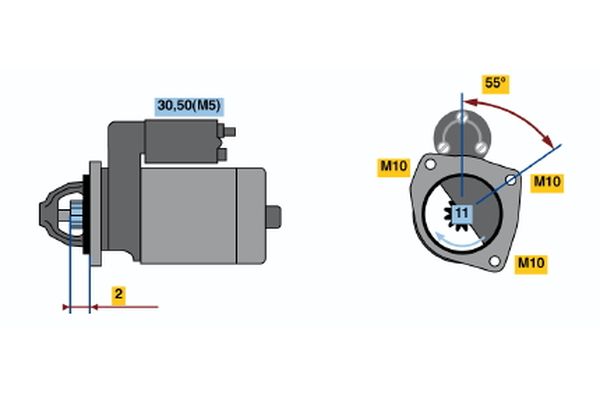 Bosch 0986021671 Starter - 2