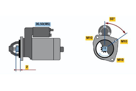 Bosch 0986021671 Starter - 2