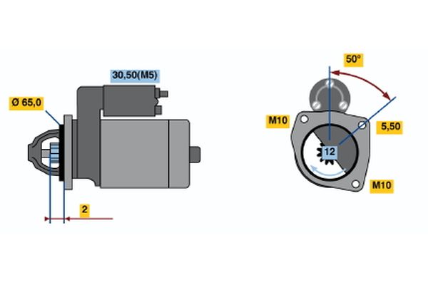 Bosch 0986021741 Starter - 2