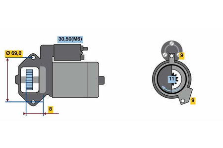 Bosch 0986022020 Starter - 2