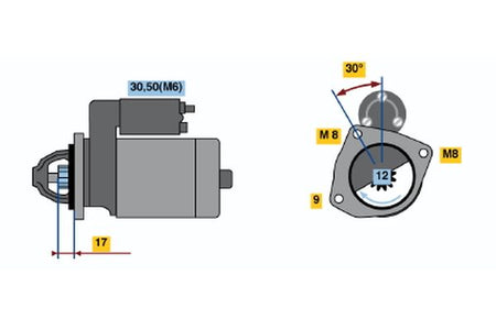 Bosch 0986022121 Starter - 2