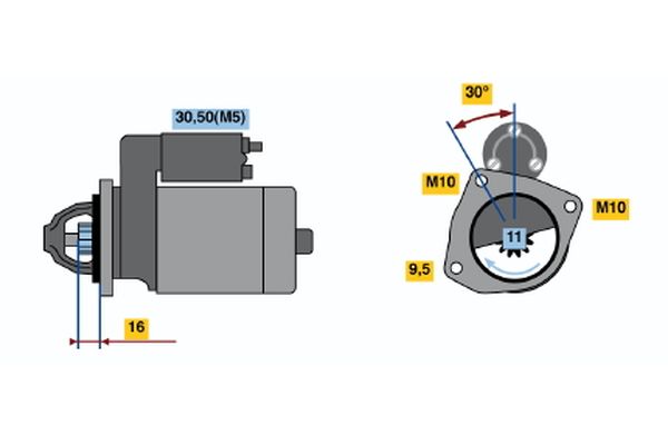 Bosch 0986022131 Starter - 2