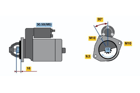 Bosch 0986022131 Starter - 2