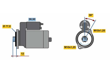 Bosch 0986022700 Starter - 2