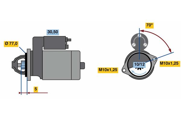 Bosch 0986022720 Starter - 2
