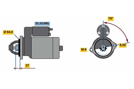 Bosch 0986022730 Starter - 2