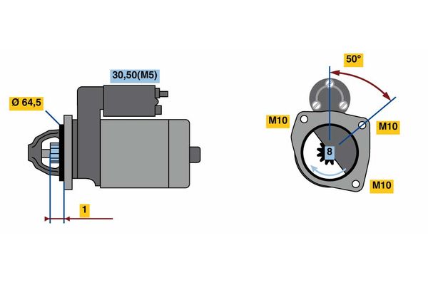 Bosch 0986022810 Starter - 2