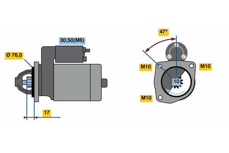 Bosch 0986022840 Starter - 2