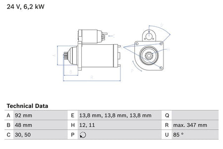 Bosch 0986022980 Starter - 2