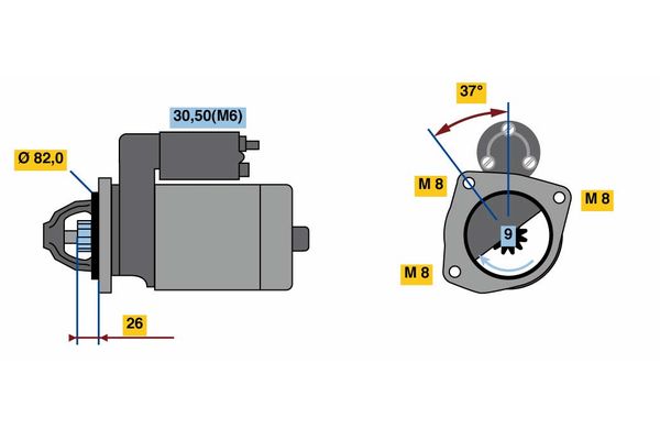 Bosch 0986023120 Starter - 2