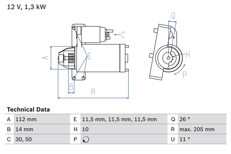 Bosch 0986023480 Starter - 1